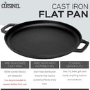 Cuisinel Cast Iron Pizza Pan/Round Griddle 13.5" Flat Skillet - Scratch & Dent