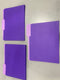 OFFICE DEPOT 2-TONE FILE FOLDERS, 1/3 CUT, LETTER SIZE, PACK OF 24 - PURPLE - Like New