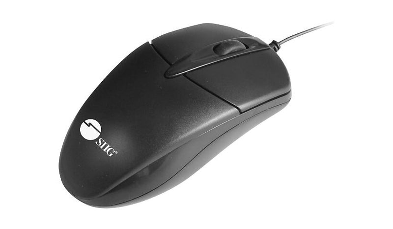 SIIG 3 Buttons USB Optical Mouse JK-US0T11-S1 - Black New