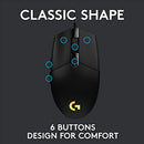 LOGITECH G203 WIRED GAMING MOUSE 8,000 DPI RAINBOW 910-005790 - BLACK - Like New