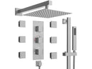 LUXURY HOME EVERSTEIN HIGH-PRESSURE RAINFALL SHOWER SYSTEM - NICKEL - Like New