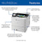 BROTHER HL‐L9410CDN ENTERPRISE COLOR LASER PRINTER FAST PRINTING - WHITE - Like New