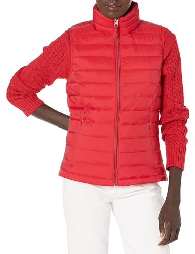 AMAZON ESSENTIALS WOMEN'S LIGHTWEIGHT WATER-RESISTANT PACKABLE PUFFER VEST - Brand New