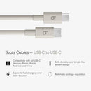 BEATS USB-C TO USB-C WOVEN CABLE FAST CHARGING DURABLE MDGD4ZM/A - SURGE STONE - Brand New