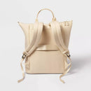 ALL IN MOTION FAUX NEOPRENE TOTE BACKPACK - CREAM - Brand New