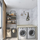 Webetop Laundry Hamper Shelf Sorter 2 Sections 3-Tier Bathroom Ladder B099RR2QJ3 - Like New