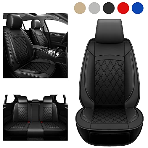 MARVLOSV MV-03 Faux Automotive Seat Covers Full Set with Organizer - Black - Like New