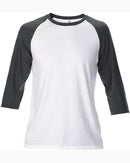 Anvil 6755 Adult Tri-Blend 3/4-Sleeve Raglan Tee New