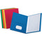 Oxford Two-Pocket Folders w/Fasteners, Assorted Colors, Letter Size, 25PerBox - Brand New
