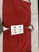 GOLD CREST CUSHION - RED - Brand New