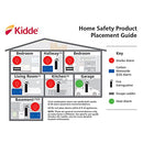 KIDDE SMOKE & CARBON MONOXIDE DETECTOR 10-YEAR BATTERY VOICE ALERTS - WHITE - Like New