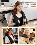 DAILYLIFE Shiatsu Neck and Back Massager with Heat NM-BK001-N - BLACK - Like New