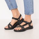 SKECHERS ON-THE-GO 600-BRILLIANCY SPORT SANDAL WOMEN 9 BLACK - Brand New