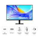 SAMSUNG 32 VIEWFINITY S8 (S80UD) 4K UHD IPS HDR10 Monitor LS32D808UBNXGO - Black - Like New