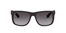 RAY-BAN UNISEX JUSTIN RECTANGULAR SUNGLASSES 55MM - RB4165 604/8G - 55S - Like New