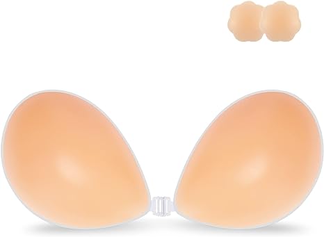 Niidor Adhesive Bra Strapless Sticky Invisible Push up Silicone - Scratch & Dent