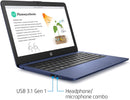 HP Stream LAPTOP 11.6" HD N4000 4 32GB eMMC ROYAL BLUE 11-ak0010nr Like New