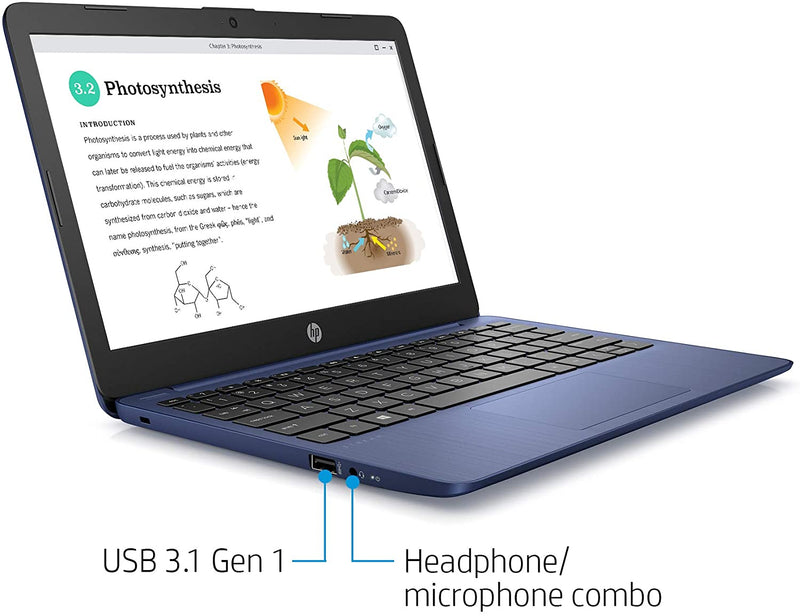 HP Stream LAPTOP 11.6"HD N4000 4 32GB eMMC ROYAL BLUE 11-ak0010nr W10 New