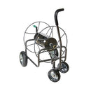YARD BUTLER HOSE REEL CART - METAL, WHEELS FOR GARDENS, 400 FT - BLACK - Like New