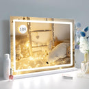 HOMIYO HOLLYWOOD VANITY MIRROR LIGHTS 10X MAGNIFICATION USB 3 LIGHT MODES WHITE - Like New