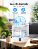 Paris Rhone 6L Smart Humidifiers Cool Mist Humidifier PE-AH038 - White Like New