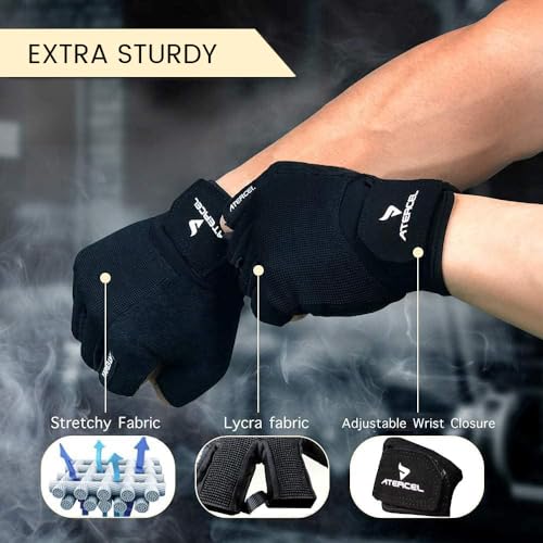 ATERCEL Workout Gloves for Men and Women Exercise Gloves for Weight Lifting Like New