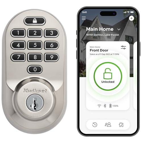 KWIKSET HALO WI-FI SMART LOCK KEYLESS DOOR DEADBOLT GRADE AAA 99380-001 - NICKEL - Brand New