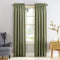 SUN ZERO BARROW ENERGY ROD CURTAIN PANEL PAIR 54"W X 95"L - SAGE GREEN - Like New