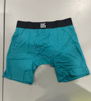 WARRIORS & SCHOLARS BOXER BRIEFS - SIZE: MEN M - CYAN - Like New