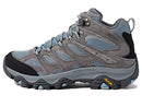 J036328W MERRELL WOMEN'S MOAB 3 MID WATERPROOF WIDE ALTITUDE BLUE/GRAY SIZE 11W - Like New