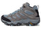 J036328W MERRELL WOMEN'S MOAB 3 MID WATERPROOF WIDE ALTITUDE BLUE/GRAY SIZE 11W - Like New