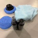 PHILISN QUICK SHINE CERAMIC LIQUID WAX,CLEANING PADS,SOFT FABRIC TOWEL - BLUE - Brand New