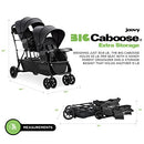 Joovy Big Caboose Triple Stroller Rear Bench and Standing Platform - Jet - Brand New