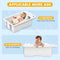 AXIDOU COLLAPSIBLE BATHTUB, SMART TEMPERATURE DISPLAY, 0-36 MONTHS - GREEN - Like New
