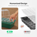 Seed Starter Tray 10PCS Seed Starter Kit Heightened Lids Green PR2243089 - Like New