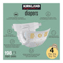 Kirkland Signature Diapers, Size 4 (22-37 Pounds), 198 Count - Brand New