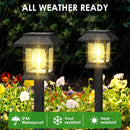 GENERIC SOLAR OUTDOOR LIGHTS, 12 PACK SOLAR PATHWAY LIGHTS WATERPROOF - BLACK - Like New