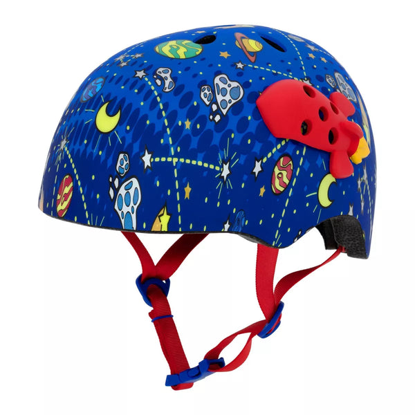 RASKULLZ ORBIT CHARMS CHILD BOY BIKE HELMET, AGE 5+ - BLUE/RED - Brand New