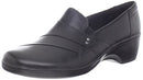 26062909 CLARKS WOMEN'S MAY MARIGOLD SLIP-ON LOAFER SIZE: WOMEN 8.5 BLACK - Like New