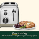 CUISINART CPT-160 METAL CLASSIC 2-SLICE TOASTER, BRUSHED STAINLESS - STAINLESS - Like New