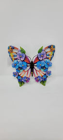 SANTA'S WORKSHOP INC 8" IRON BUTTERFLY PLAQUE - MULTI - Brand New