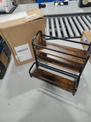 GENERIC SYRUP HOLDER / SPICE RACK - BROWN/BLACK - Like New