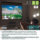 Elite Screens Manual Series 94" 16:10 Pull Down Projector Screen M94UWX - Black - Brand New