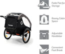 HAMAX TRAVELLER TWO SEAT CHILD BIKE TRAILER + STROLLER - BLACK/GRAY Like New