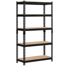 Topeakmart 5 Tier Metal Storage Shelving Unit - Black - Brand New