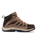 COLUMBIA WOMEN'S CRESTWOOD MID WATERPROOF HIKING BOOTS WOMEN 10 CORDOVAN/MUD - Like New