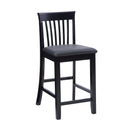 LINON TORINO COLLECTION CRAFTSMAN COUNTER STOOL 18"W x 19.5"D x 37"H 01857BLK01U - Like New