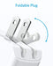 ANKER POWER PORT MINI DUAL PORT 12W WALL CHARGER, USB CHARGER 136799 - WHITE - Like New