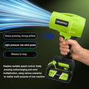 HAOOFFICE CORDLESS LEAF BLOWER 990000 RPM ELECTRIC LEAF BLOWER - GREEN/BLACK - Like New