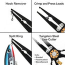 JOE CAST NEWPORT MULTIFUNCTIONAL FISHING PLIERS CUTS BRAIDED/FLUOROCARBON -BLK - Brand New